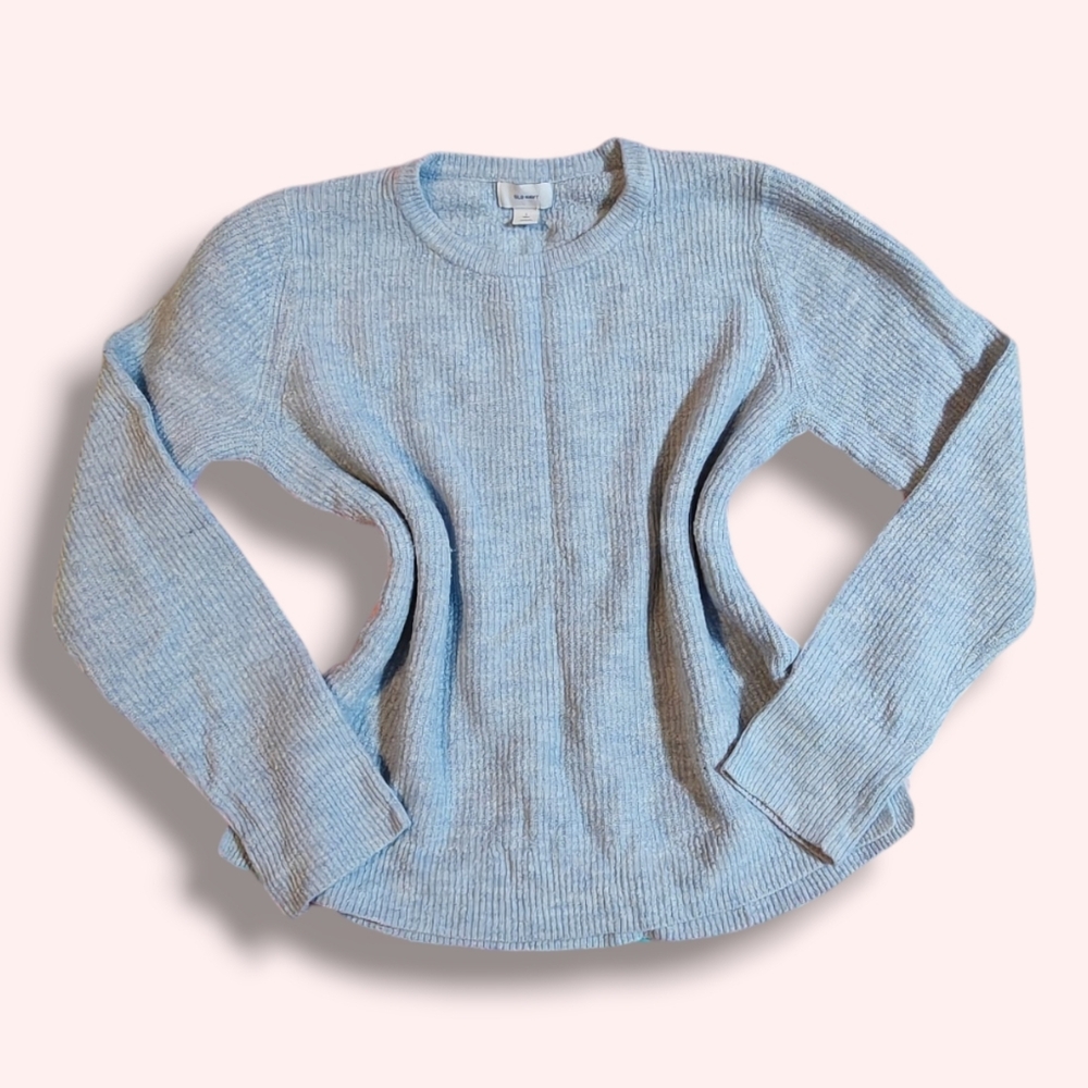 Old Navy Light Gray Women's Crew Neck Sweater